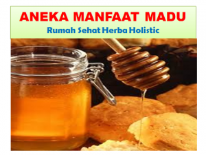 aneka manfaat madu